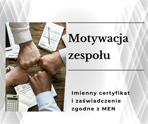 Motywacja Zespo U Czyli Jak Motywowa Pracownik W Kurs Online