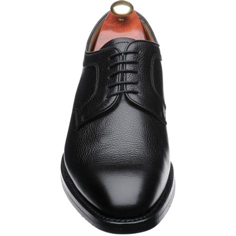 Barker Shoes Barker Country Skye Rubber Soled Derby Shoes In Black Grain At Herring Shoes