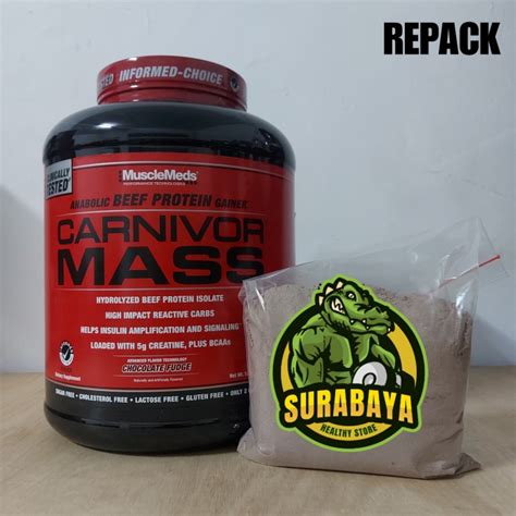 Jual MUSCLEMEDS CARNIVOR MASS ECER 1 LBS SUSU FITNESS BEEF PROTEIN