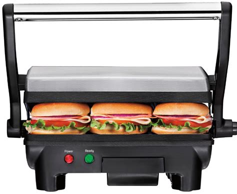 Best Buy Chefman Grill Panini Press Stainless Steel RJ02 180