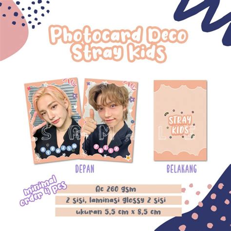 Jual Photocard Deco Stray Kids Pc Cute Stray Kids Shopee Indonesia