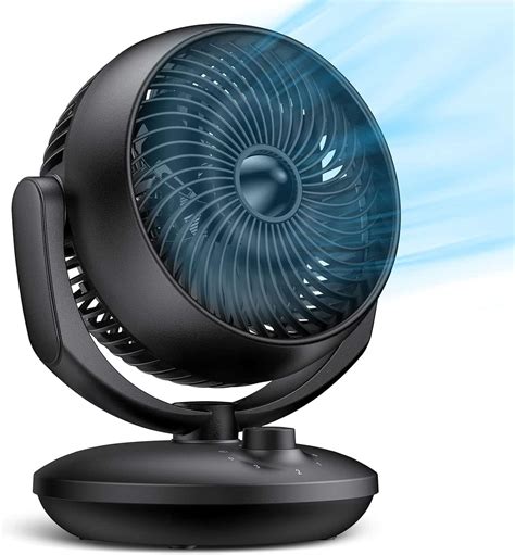 Air Circulator Desk Fan, 22 DB Quiet Fans Cooling For Bedrooms And ...