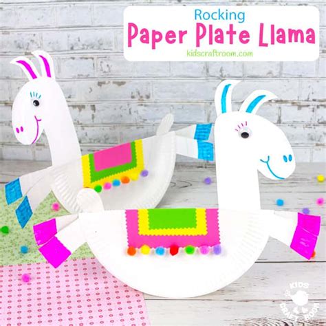 Rocking Paper Plate Llama Craft Kids Craft Room