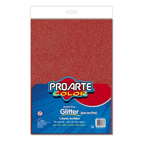 Set Goma Eva Glitter Proarte