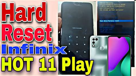 Hard Reset Infinix HOT 11 Play Formatear Infinix X688B YouTube