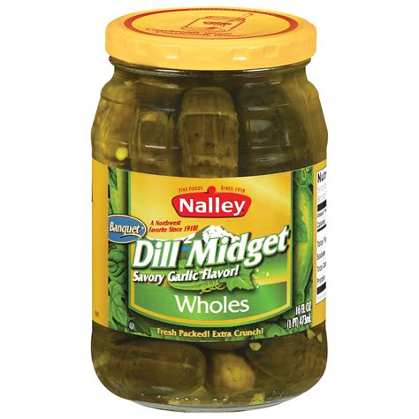 Nalley Dairy Free Tiny Dill Pickles No Spice Gluten Free Whole Food