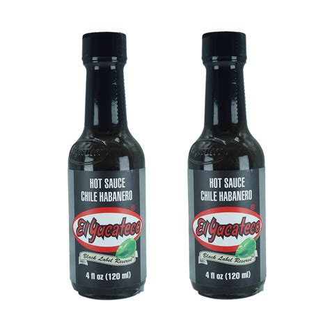 El Yucateco® Black Label Reserve Hot Sauce 120ml - 2 count – Mi Amor - Mexican Store