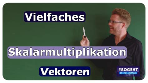 Vielfaches Eines Vektors Skalarmultiplikation Vektoren Einfach