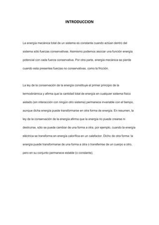 Conservacion De La Energia Laboratorio Pdf Descarga Gratuita