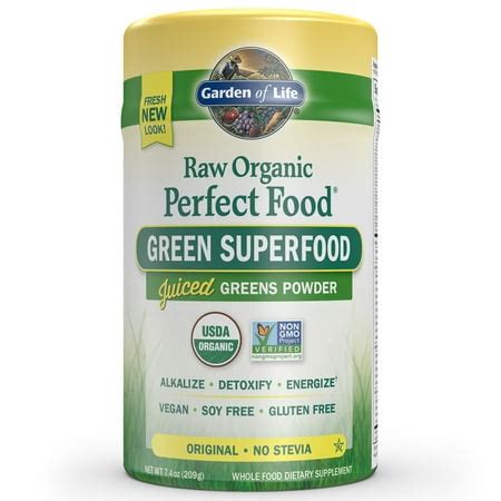 Garden of life juiced greens powder, organic, raw, green superfood 7 ...