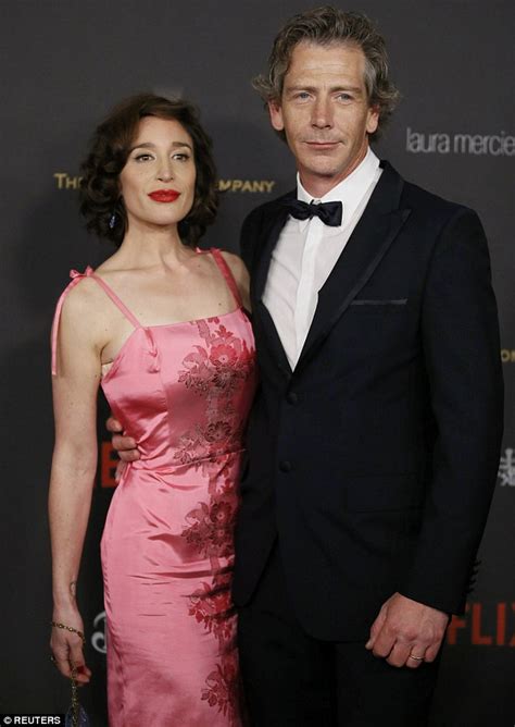 Golden Globes Nominee Ben Mendelsohn And Wife Emma Forrest Attend After