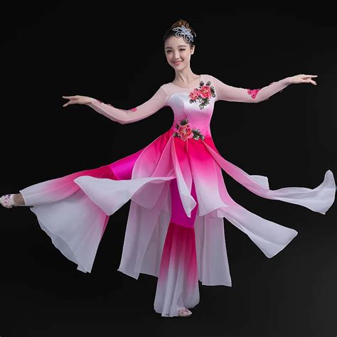 Classical Dance Costumes Women's Elegant Modern Square Dance Jasmine Dance Costume Dance Suit ...