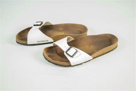 Birkenstock Unisex Madrid Relax Birko Flor White Shoes Sandals Size 41 265 L10 Ebay