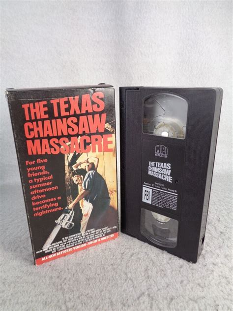 The Texas Chainsaw Massacre VHS 1993 Restored Version Uncut Unedited