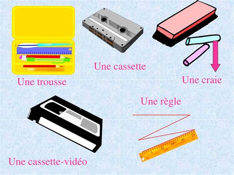 PPT Le matériel scolaire PowerPoint Presentation free download ID