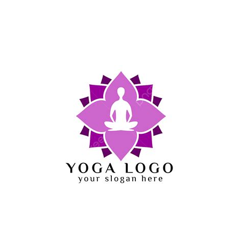 Lotus Flower Meditation Vector Hd Images Yoga Logo Design Stock Human