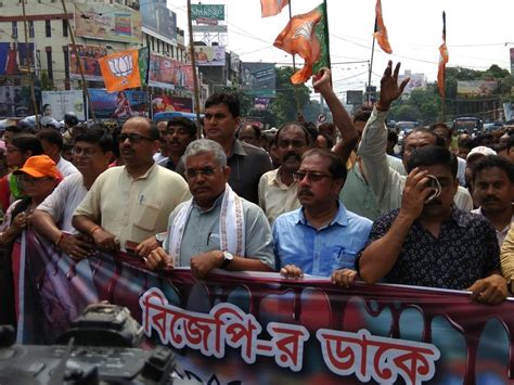 Sporadic Violence During Bjp Called West Bengal Shutdown As Tmc Workers