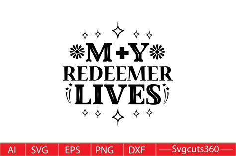 My Redeemer Lives Graphic By Cutesycrafts360 · Creative Fabrica