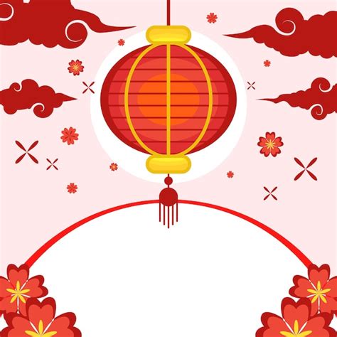 Premium Vector | Vector design lunar new year red clouds