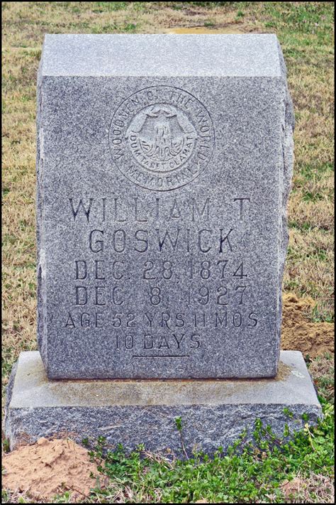 William Thomas Tom Goswick 1874 1927 Find A Grave Memorial