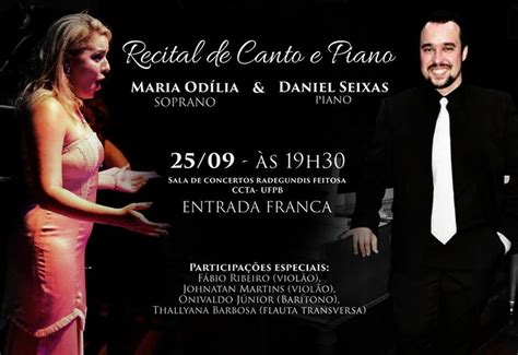 Recital De Canto E Piano Universidade Federal Da Para Ba Dem