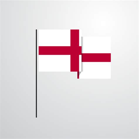 England waving Flag design vector 14214240 Vector Art at Vecteezy