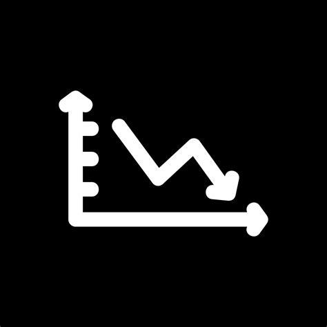 Declining Line Graph Vector Icon Design Vector Art At Vecteezy