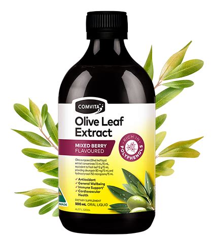 Buy Comvita Olive Leaf Liquid Extract Berry 500ml