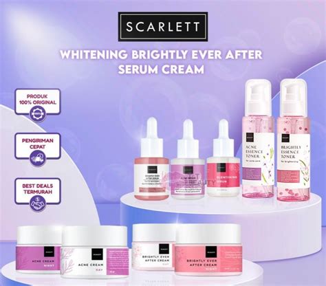 Scarlett Whitening Acne Serum Cream Scarlet Whitening Brightly Ever