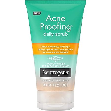 Amazon Neutrogena Acne Proofing Daily Facial Gel Cleanser With