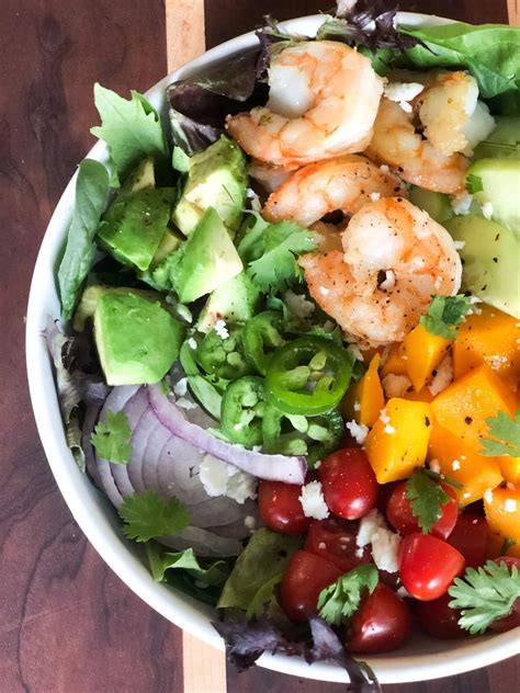 Shrimp Mango Avocado Salad With Cilantro Lime Dressing Small Gestures