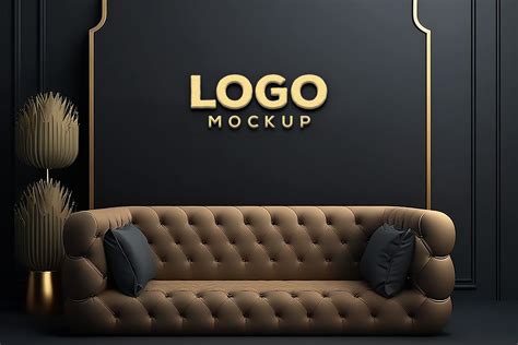 Wall Mockup Black Wall Mockup Graphic By Motin · Creative Fabrica