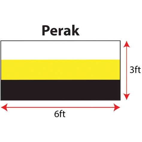 Perak Flag 3x6ft (Woolen), Bendera Negeri Perak 3x6ft, Woolen | Shopee ...