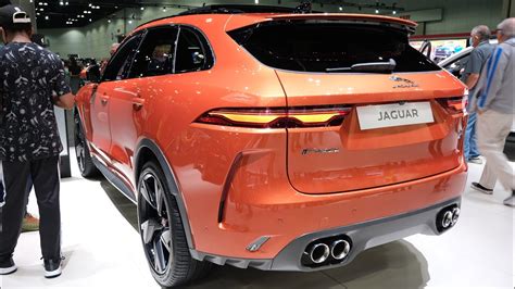 Jaguar F Pace Svr Atacama Orange Exterior Interior Visual Review