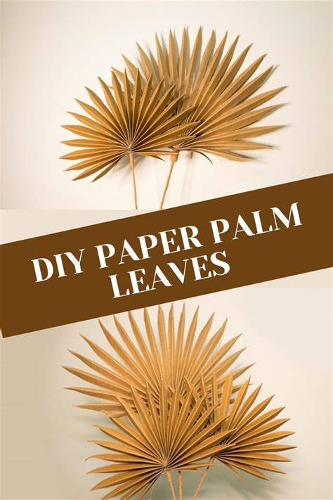 DIY Paper Palm Leaves Step By Step Miss Mv Diy Paper Crafts