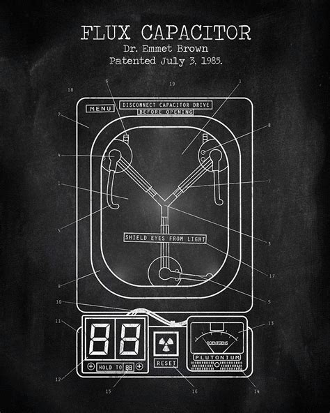 Back To The Future Flux Capacitor Drawing