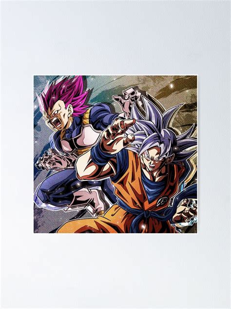 Goku Ultra Instinct And Vegeta Ultra Ego Poster For Sale By