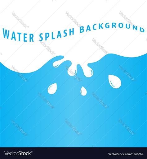 Water splash background Royalty Free Vector Image