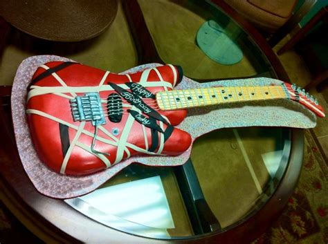 Eddie Van Halen Guitar Cake - CakeCentral.com