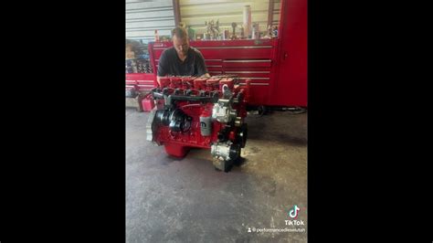 12 Valve Cummins Engine Running On The Floor Youtube