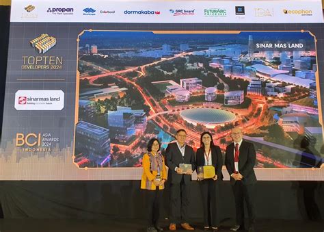 Sinar Mas Land Raih Top Developer Di Bci Asia Awards