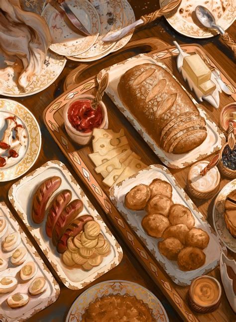 Pin de Hoir Hiero em Arts MTG Ilustrações de alimentos Receitas