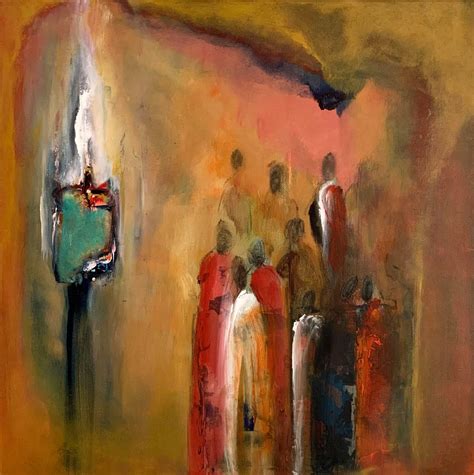 Yamilet Sempe Messages From The Temple Abstract Painting For Sale At