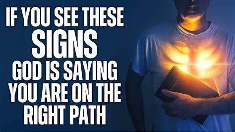 Signs God Is Saying You Are On The Right Path Youtube