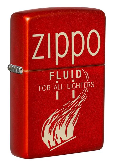 Zippo Retro Design Metallic Red 49586 Zippovn Zippo Vietnam