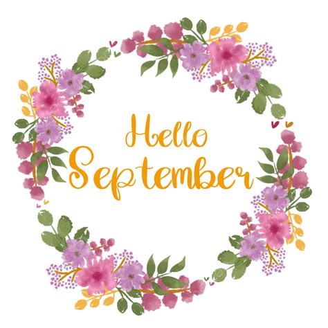 Hello September Png Transparent Hello September Lettering With