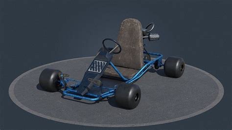 Gokart Pbr Low Poly Free Vr Ar Low Poly 3d Model Cgtrader