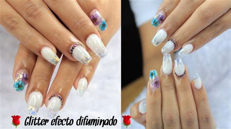 Glitter Efecto Difuminado U As Acr Licas Susan Sil Youtube