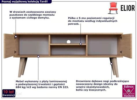 Elior Skandynawska Szafka Rtv Na N Kach D B Artisan Tardi X Cm