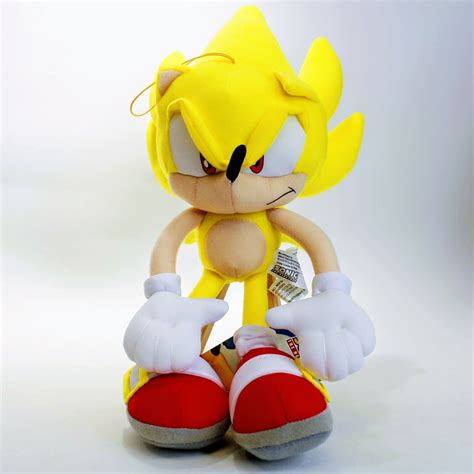 Sonic the Hedgehog 12" Super Sonic Plush LARGE Authentic & Officially ...